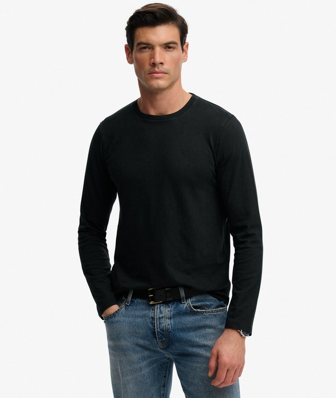 Classic Cotton Linen Long Sleeve Top