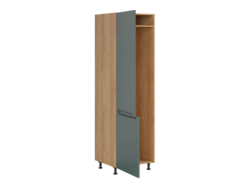 Szafka kuchenna pod zabudowę lodówki Iris 60 cm lewa zieleń boho