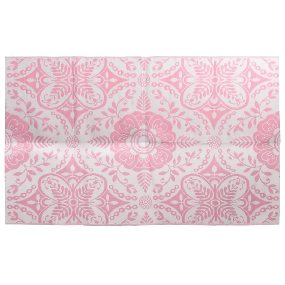 vidaXL - Tuinkleed - Roze - Polyetheen - 190 x 290 cm
