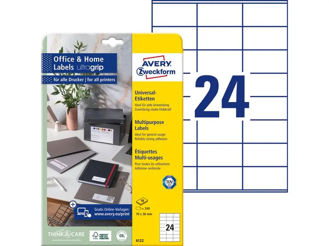 Etiketten 10er-Set Universal-Etiketten