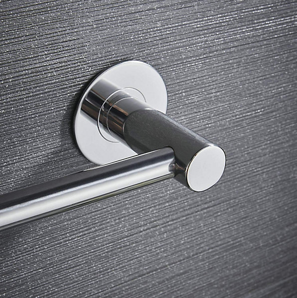 Auto-adhésif Porte-serviettes Salle de Bains, 30 cm, Chromé