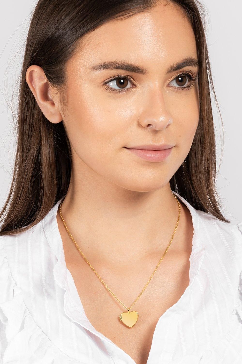 Pure Luxuries London Gift Packaged 'Callie' 18ct Yellow Gold Plated 925 Silver Necklace