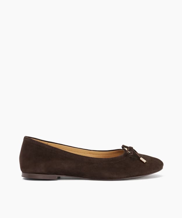 Hali Brown - Suede Ballet Pumps