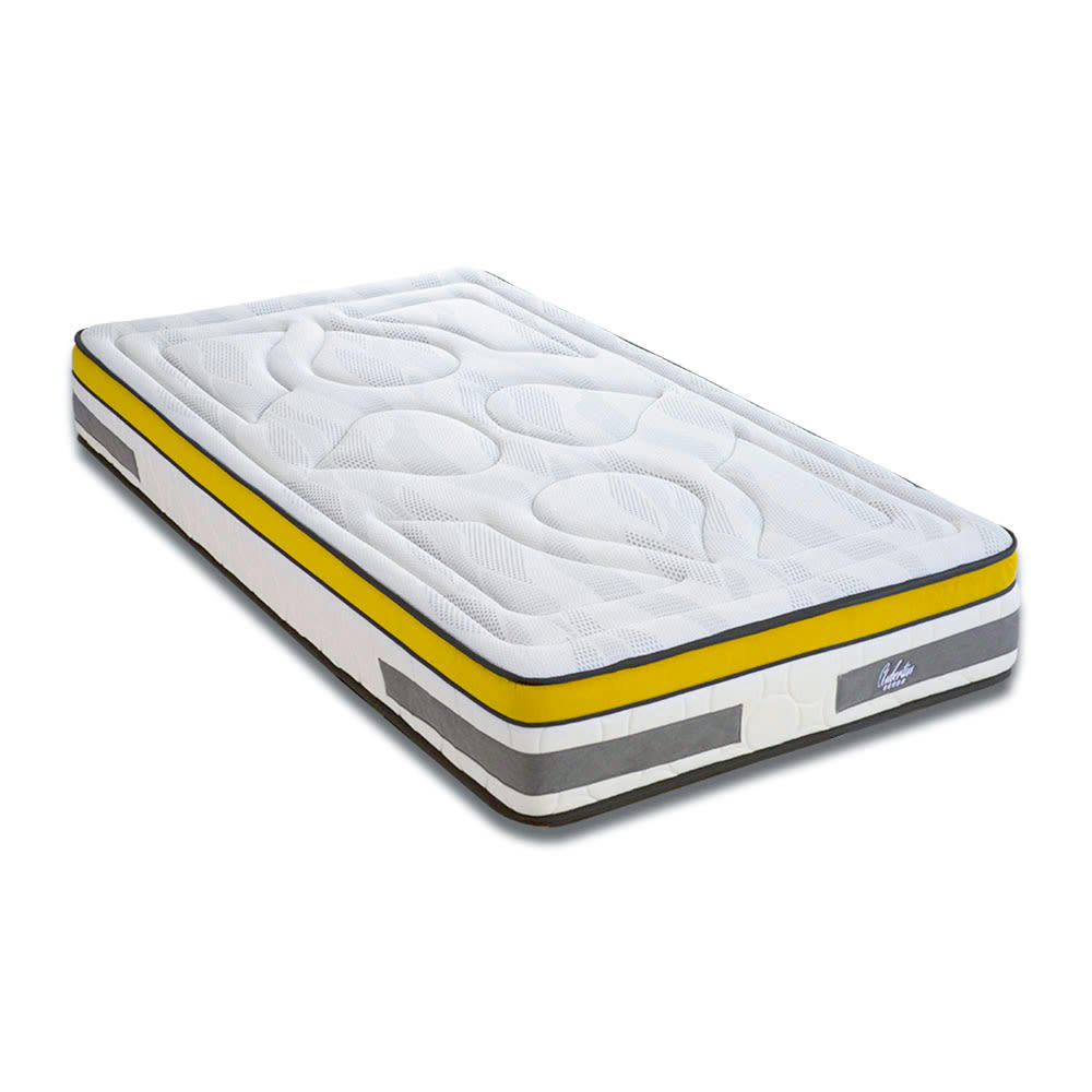AUBERTIN - Matelas à Ressorts ensachés et à Mémoire de forme 90 x200