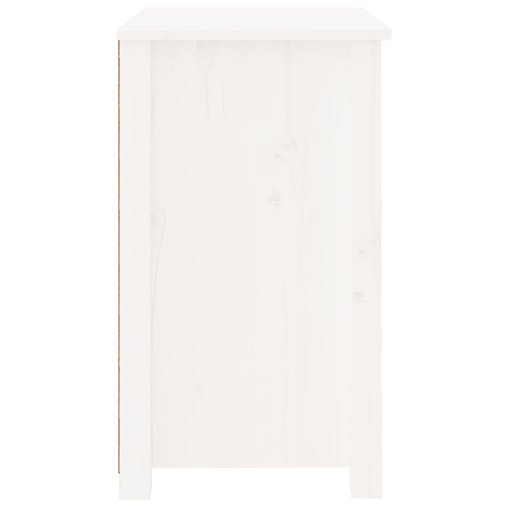 NNEVL Bedside Cabinets 2 pcs White 50x35x61.5 cm Solid Wood Pine