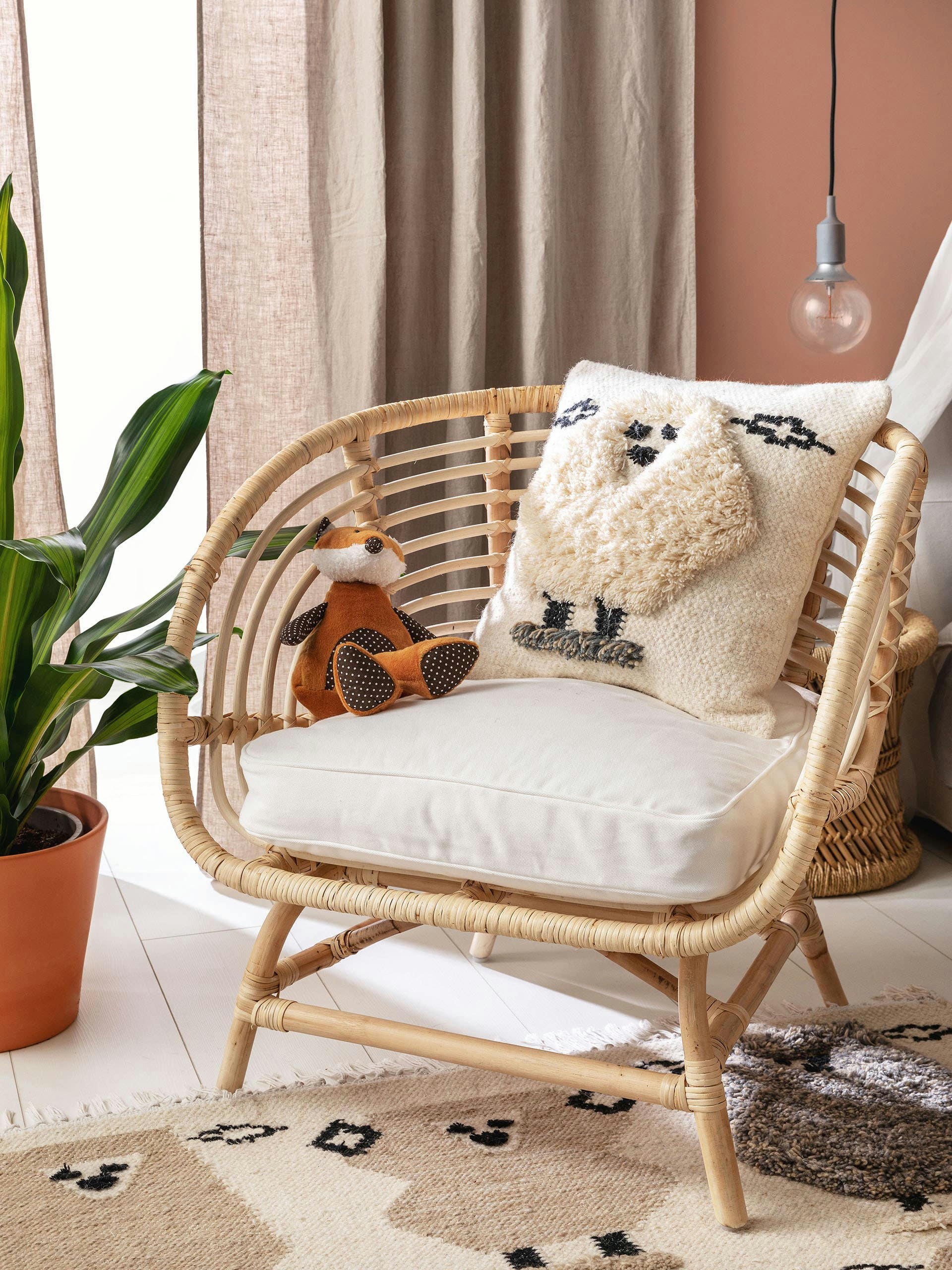 SHAWN - Housse de coussin ivory 45x45