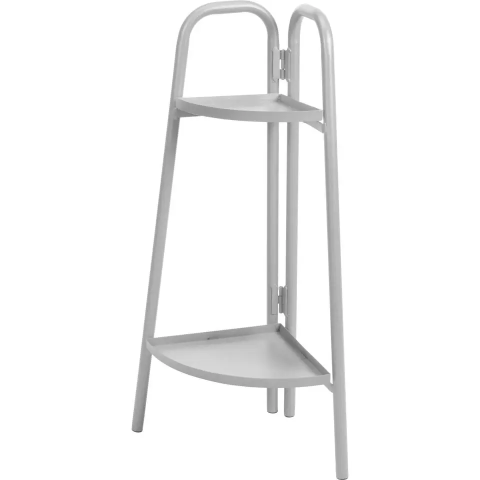 Pro Garden Plantenrek - grijs - metaal - 26x70 cm - inklapbaar