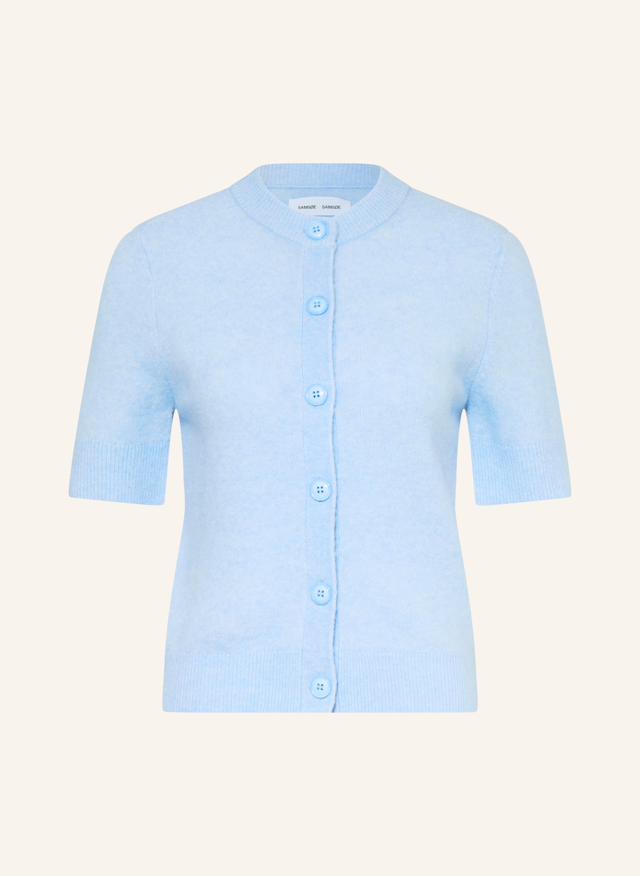 SAMSØE  SAMSØE Strickjacke SANOURA mit Merinowolle und Alpaka