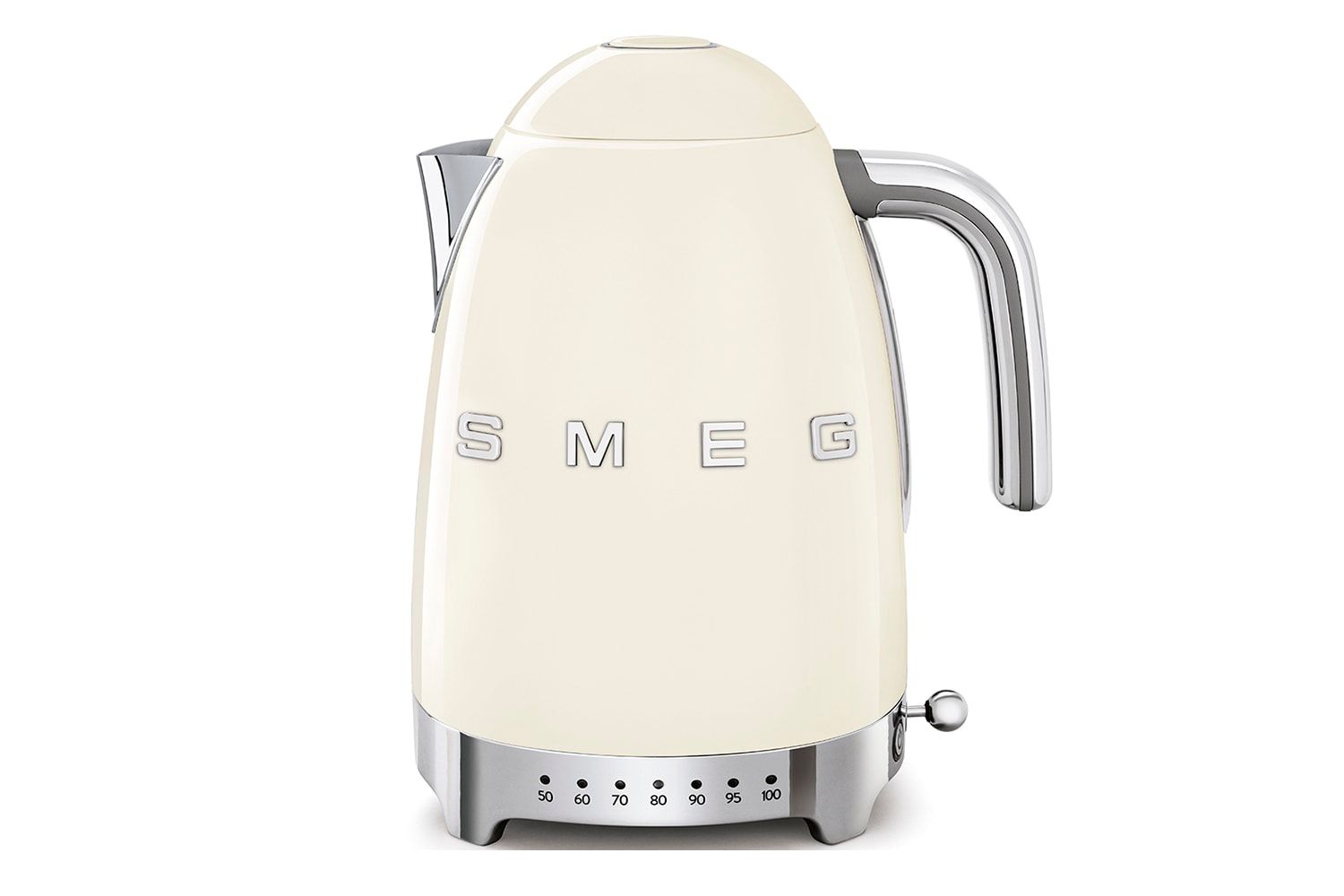 Smeg KLF04CRUK 1.7L Variable Temp Kettle & TSF03CRUK 4 Slice Toaster in Cream