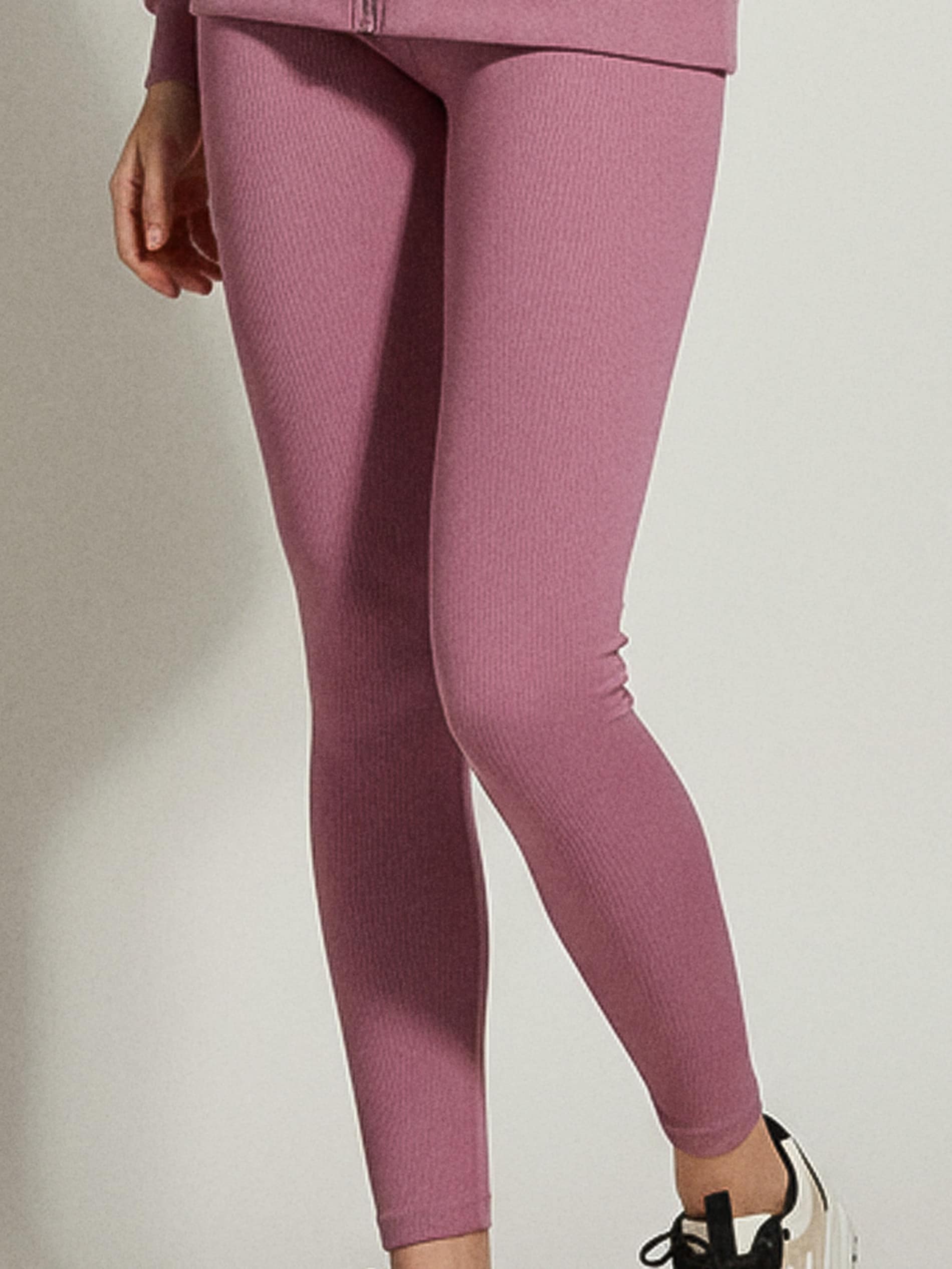 Prążkowane legginsy basic