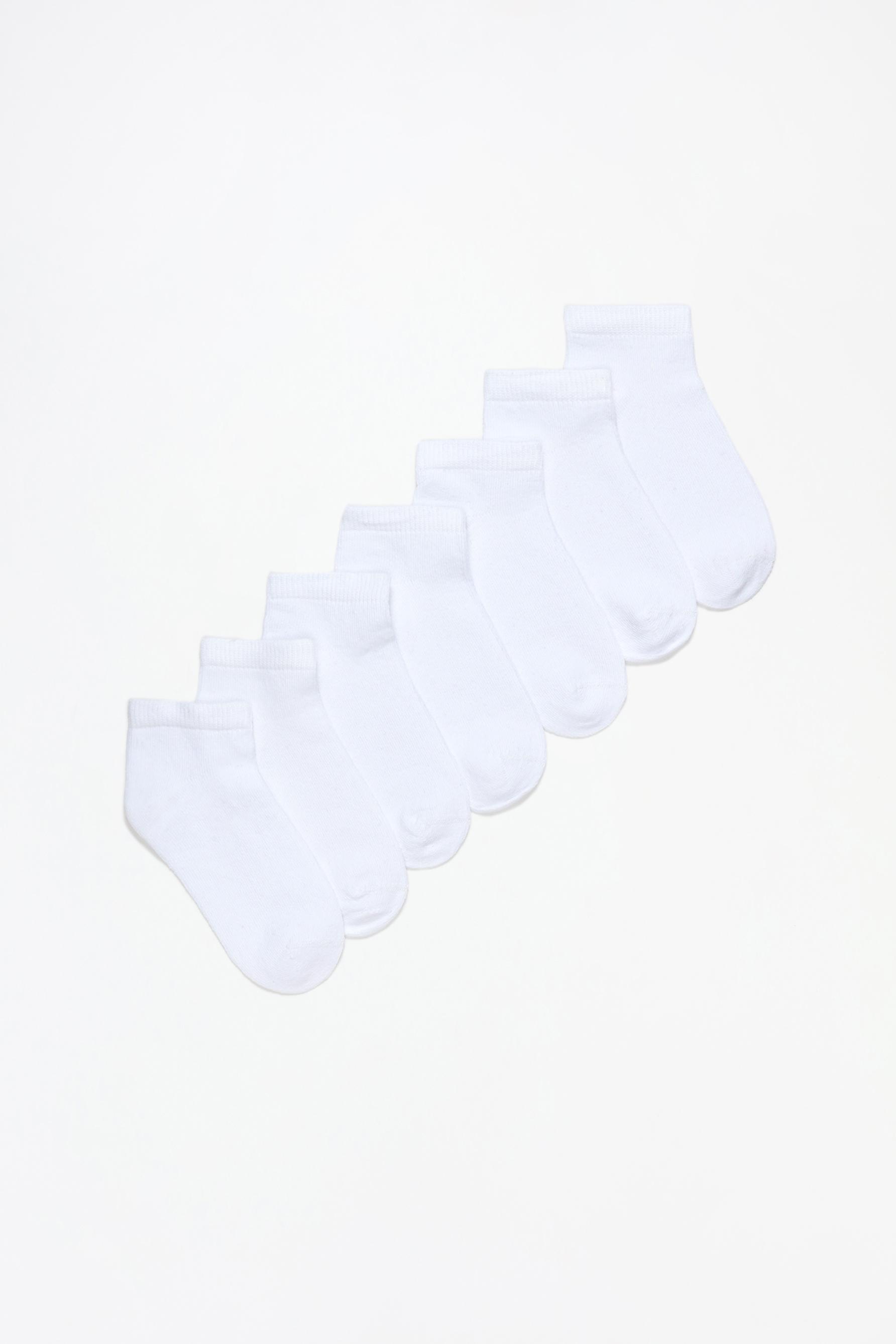 Calcetines tobilleros lisos (Pack 7)