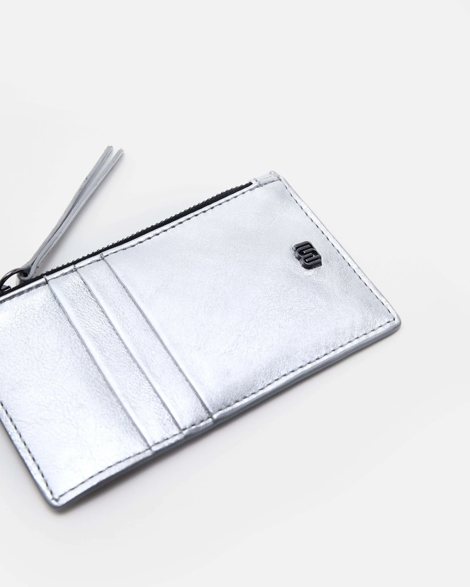 PORTE CARTES KAMILIA/MET ARGENT