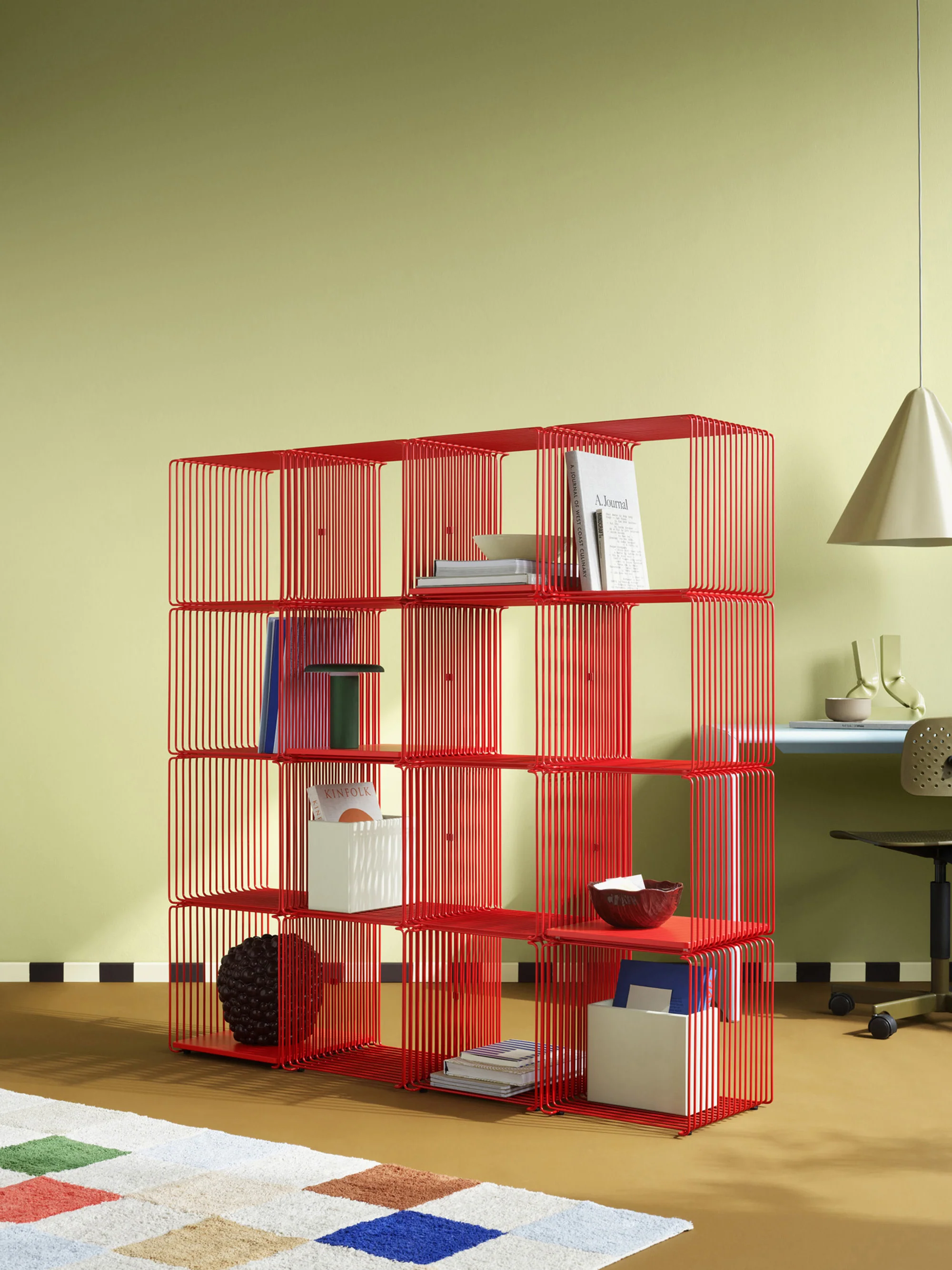 Regalelement Panton Wire Single für modulares Regalsystem, B 35 cm
