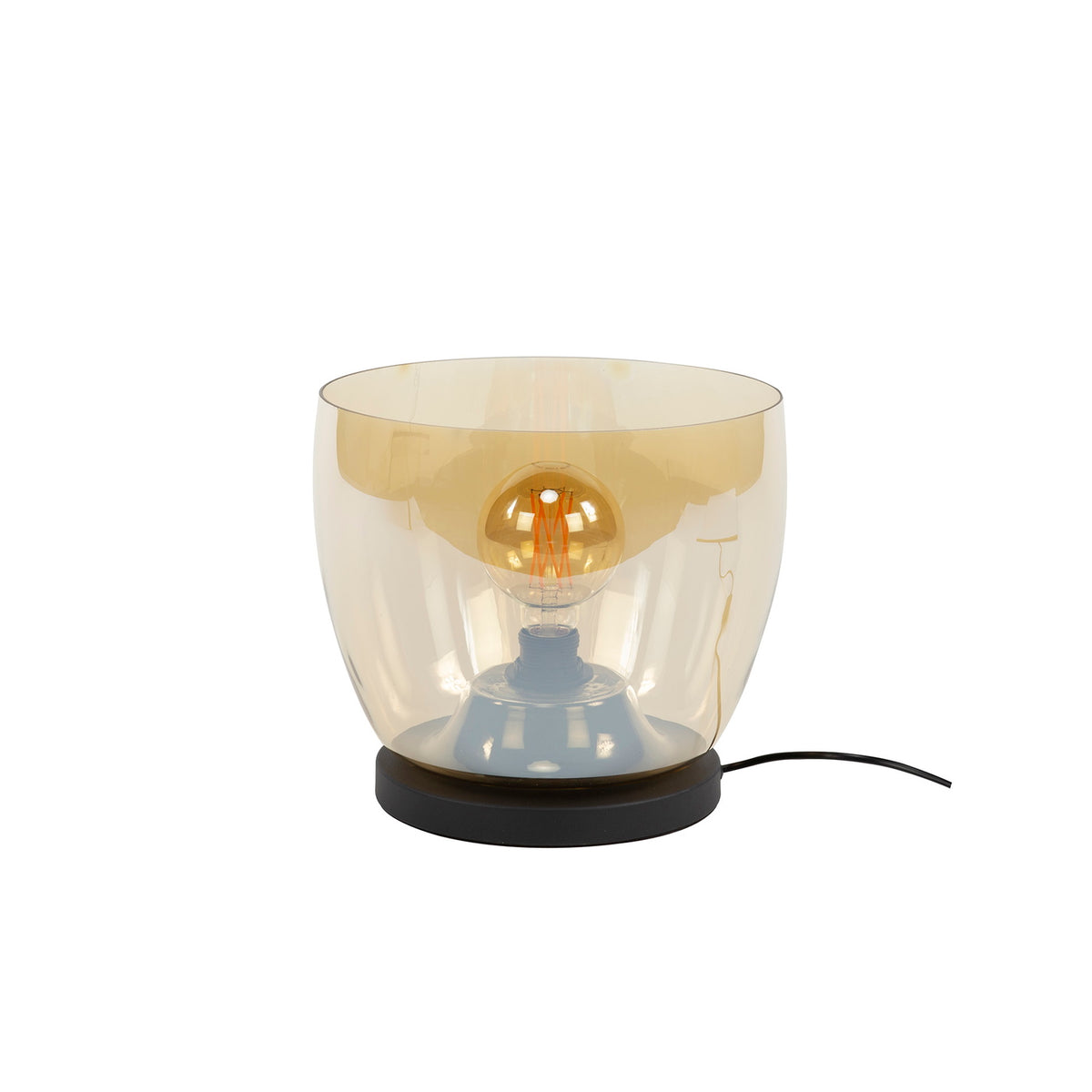 Giga Meubel Vloerlamp Up L - Amber Glas - 1-Lichts - 29x29x27cm