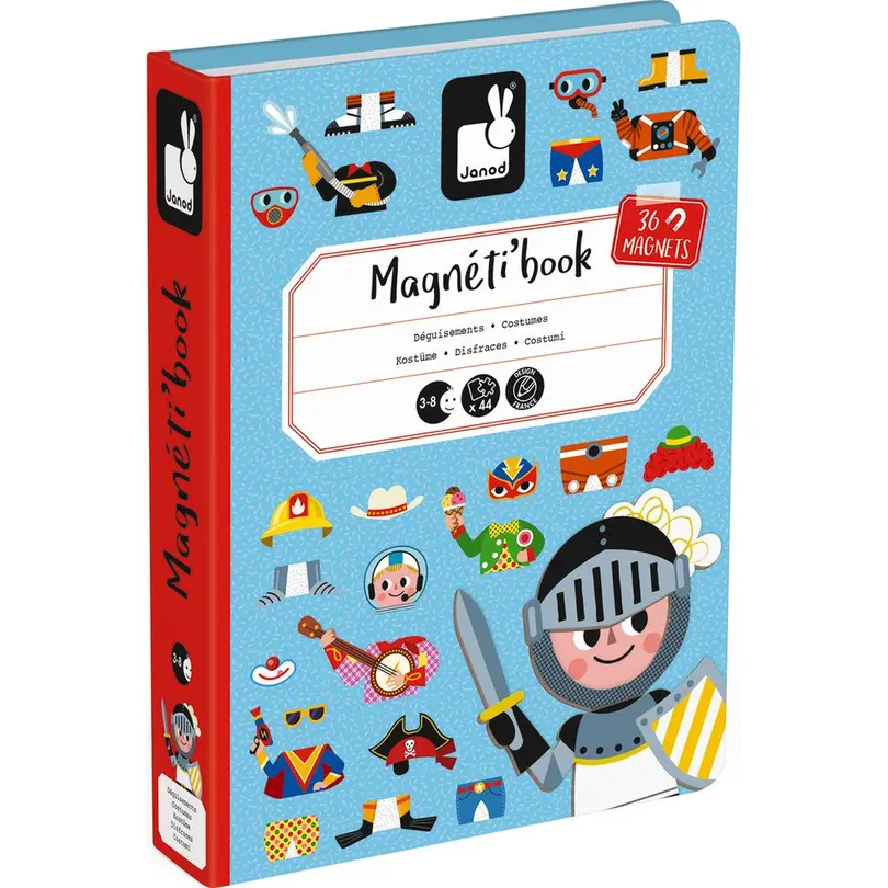 Spielset 36-teilig Magnetbuch Kostüme für Jungen