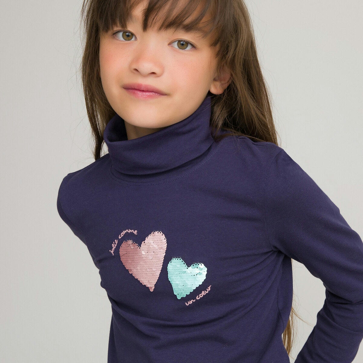 Sous-pull à sequins magiques, coton bio