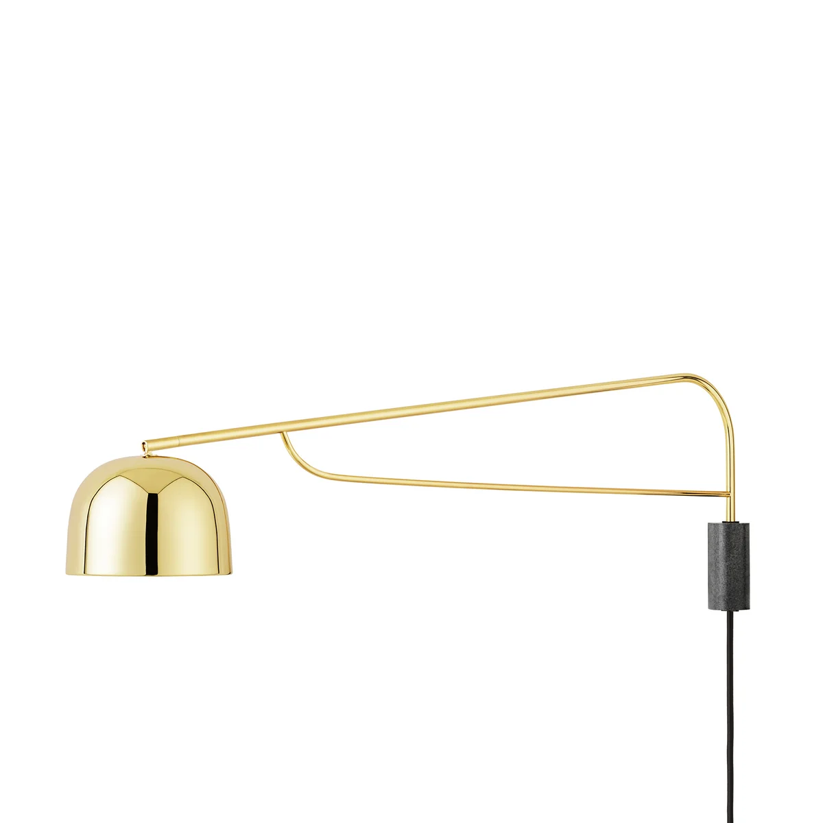 Normann Copenhagen - Grant LED-Wandleuchte, 111 cm / schwarz