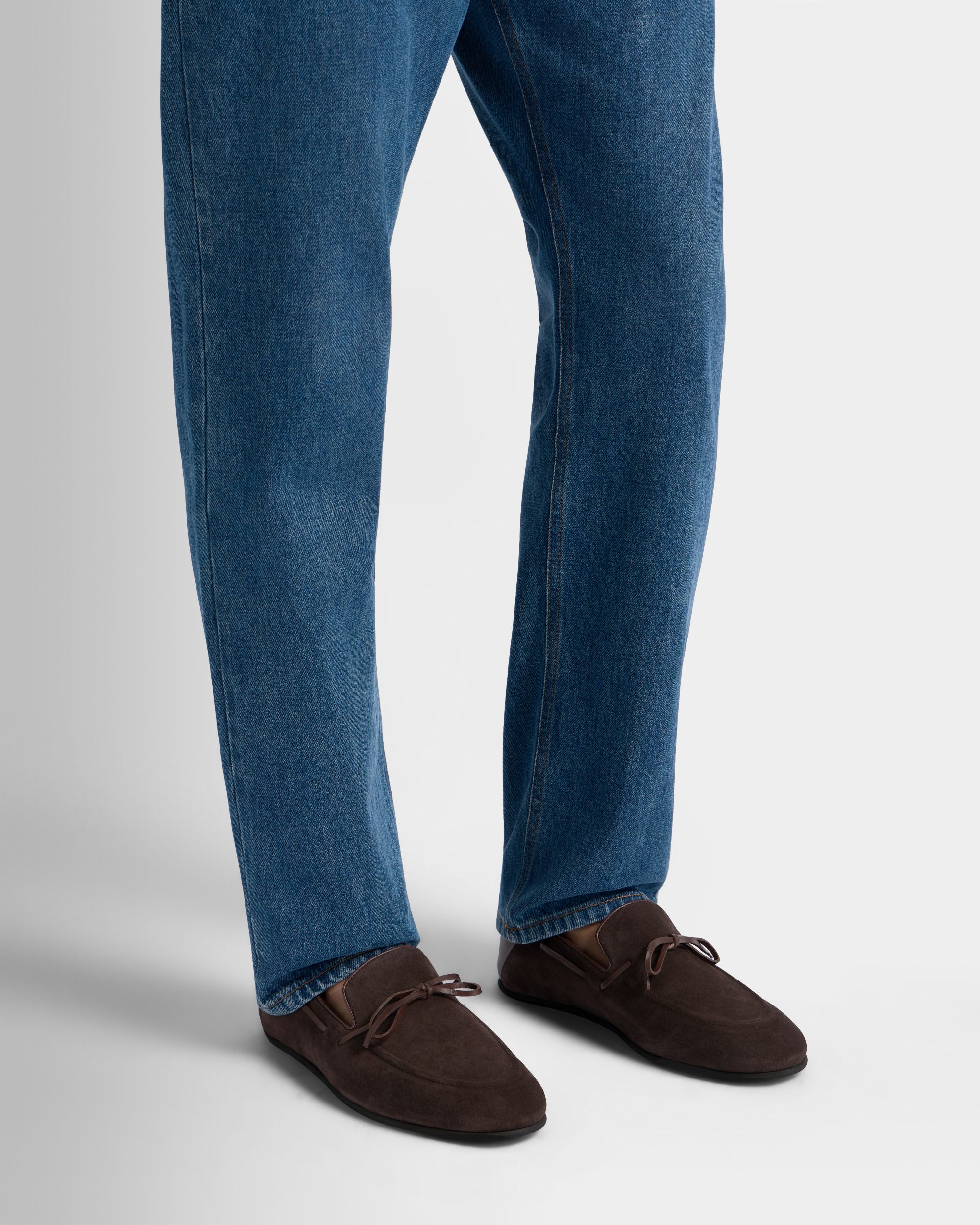 Eclat Loafer aus Veloursleder in Ebenholz