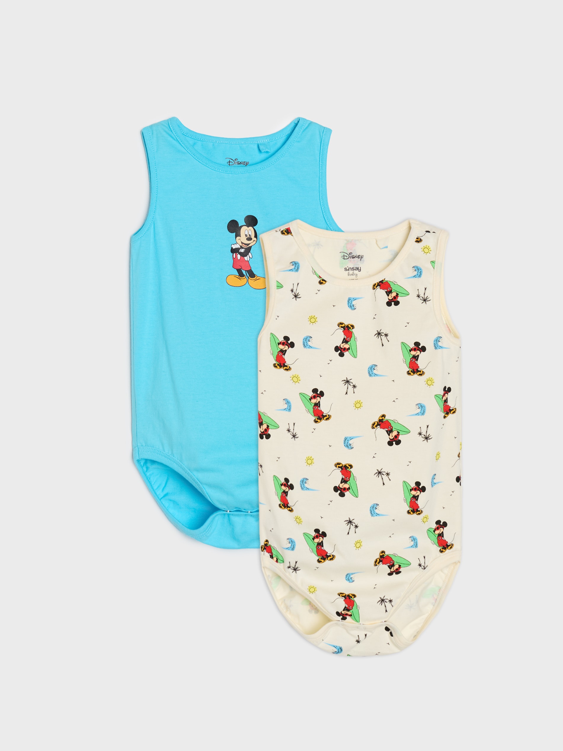 Bawełniane body z nadrukiem 2 pack Mickey Mouse