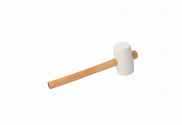 Maillet caoutchouc blanc SIDAMO 500 g - tête 60 mm, référence 11200104