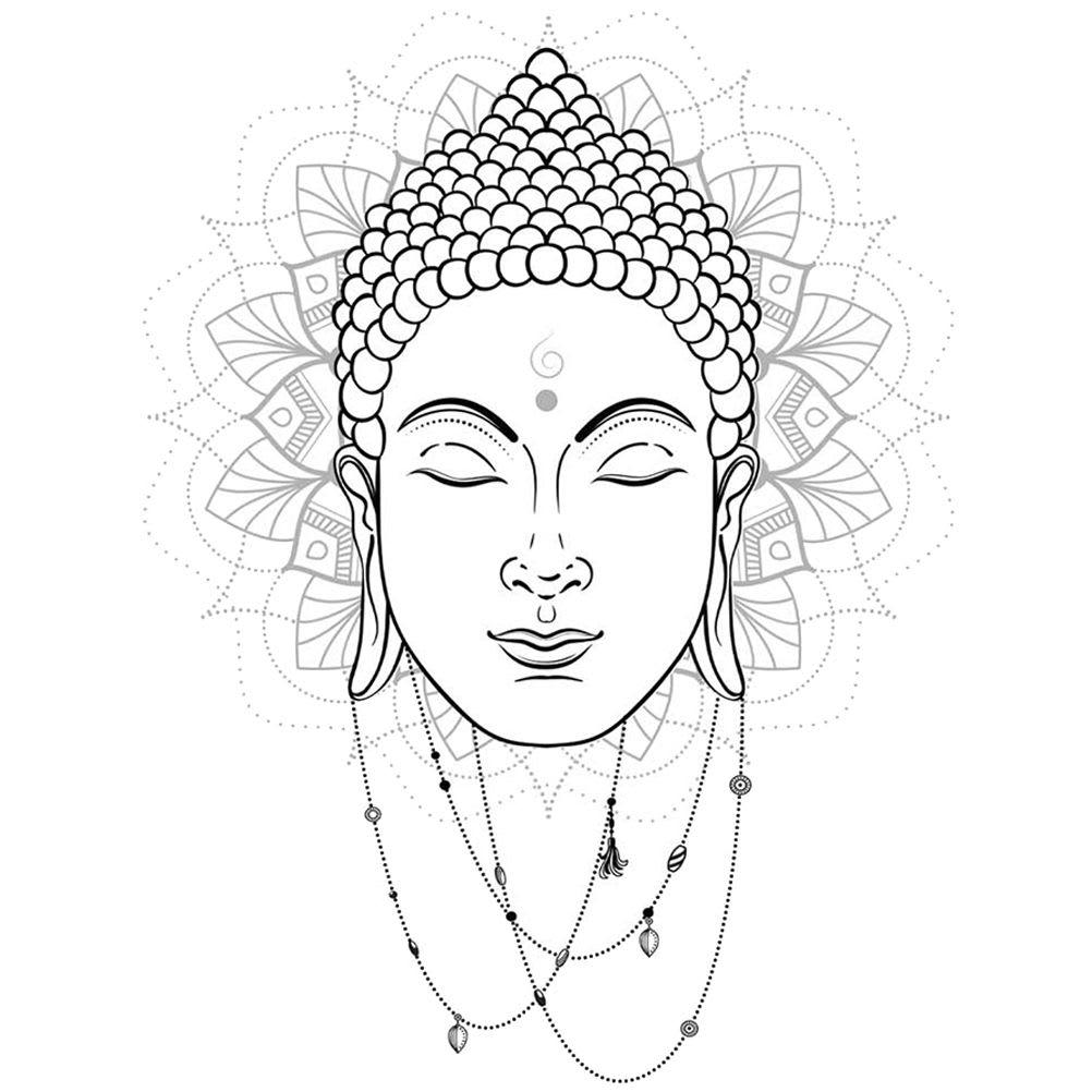 - Stickers muraux Bouddha 63x48cm