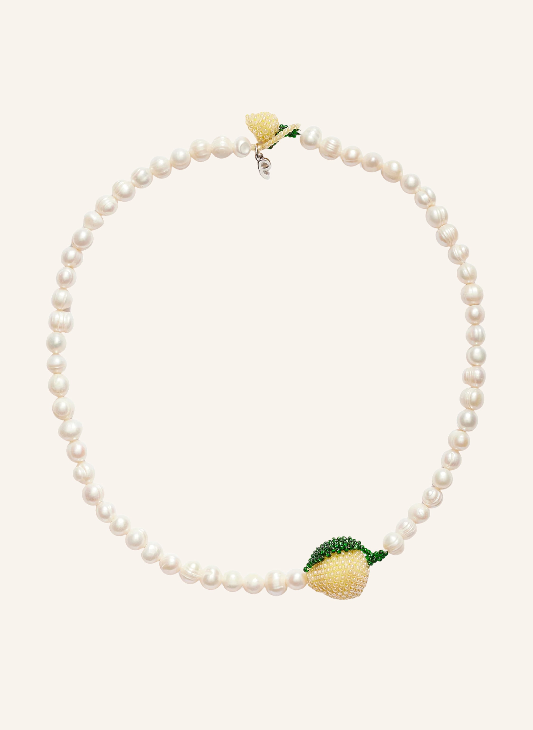 pura utz Halsketten PEARL LEMON NECKLACE by GLAMBOU