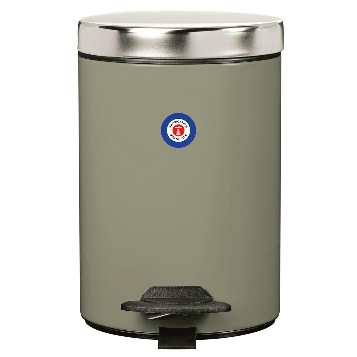 DUO - Poubelle 3L DUO en Métal Vert kaki