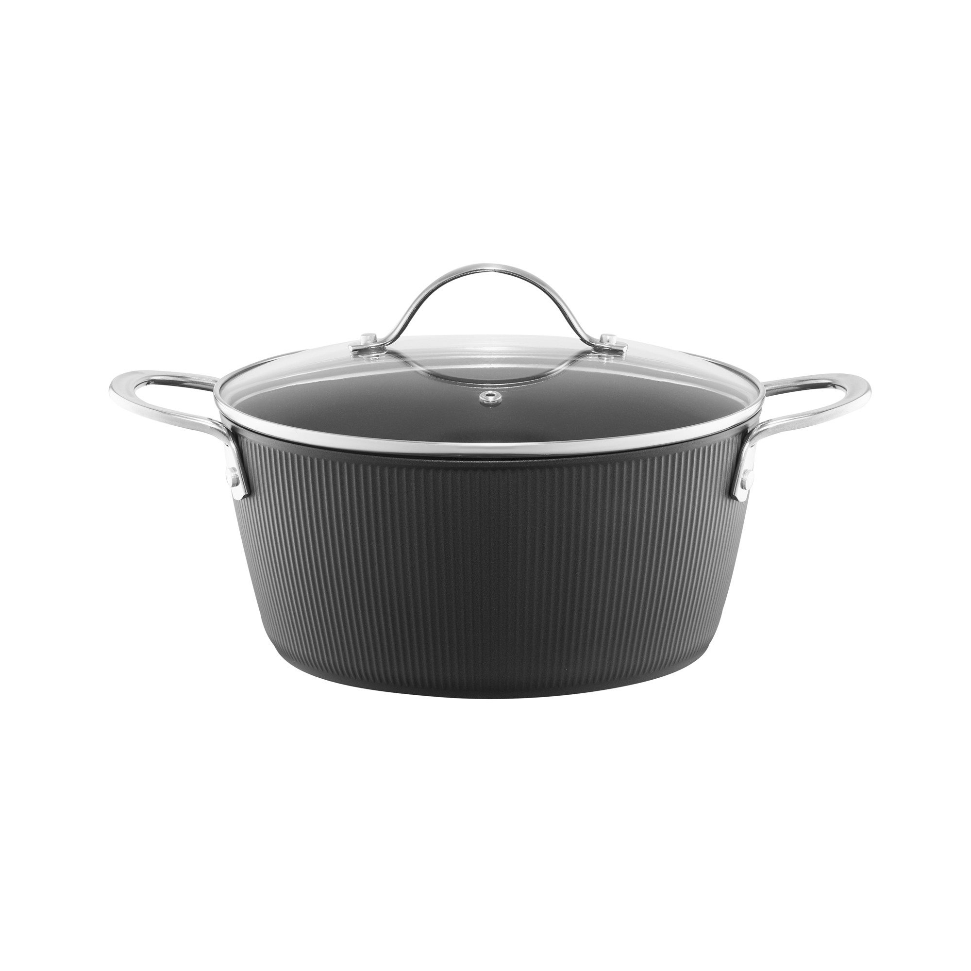 Garnek aluminiowy z pokrywką Curly 20 cm 2,2 l AMBITION