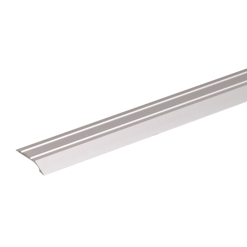 Barre de seuil percée en aluminium inox 39 x 8 mm 0,9 m ALBERTS