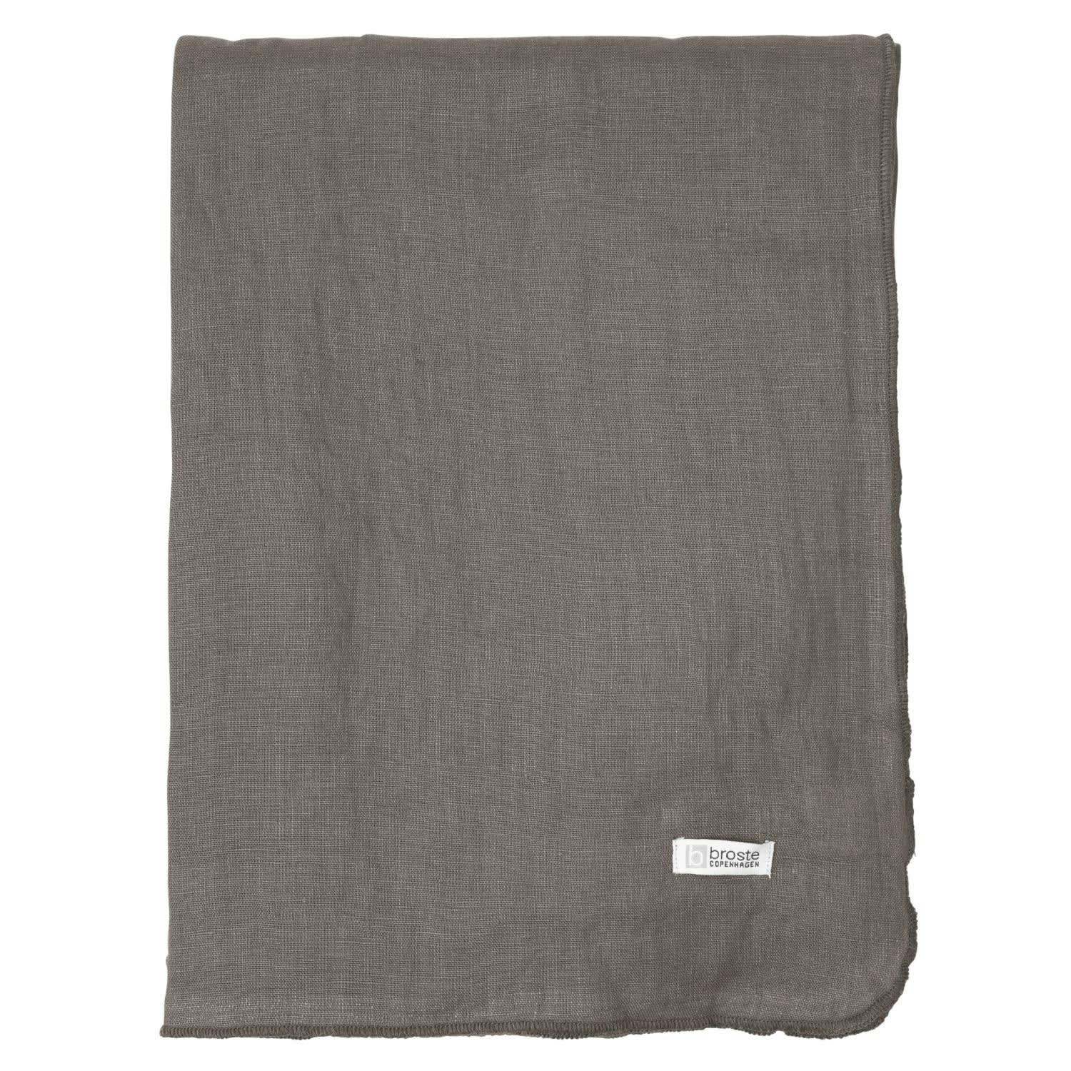 - Nappe Gracie Tissus marron 200x160 cm