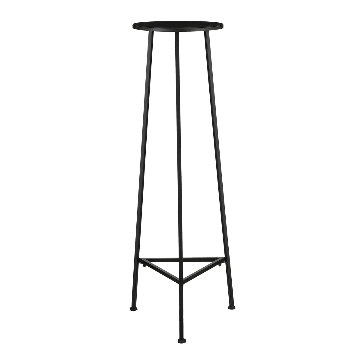 Mica Decorations Adine Plantentafel - H120 x Ø35 cm - Metaal - Zwart