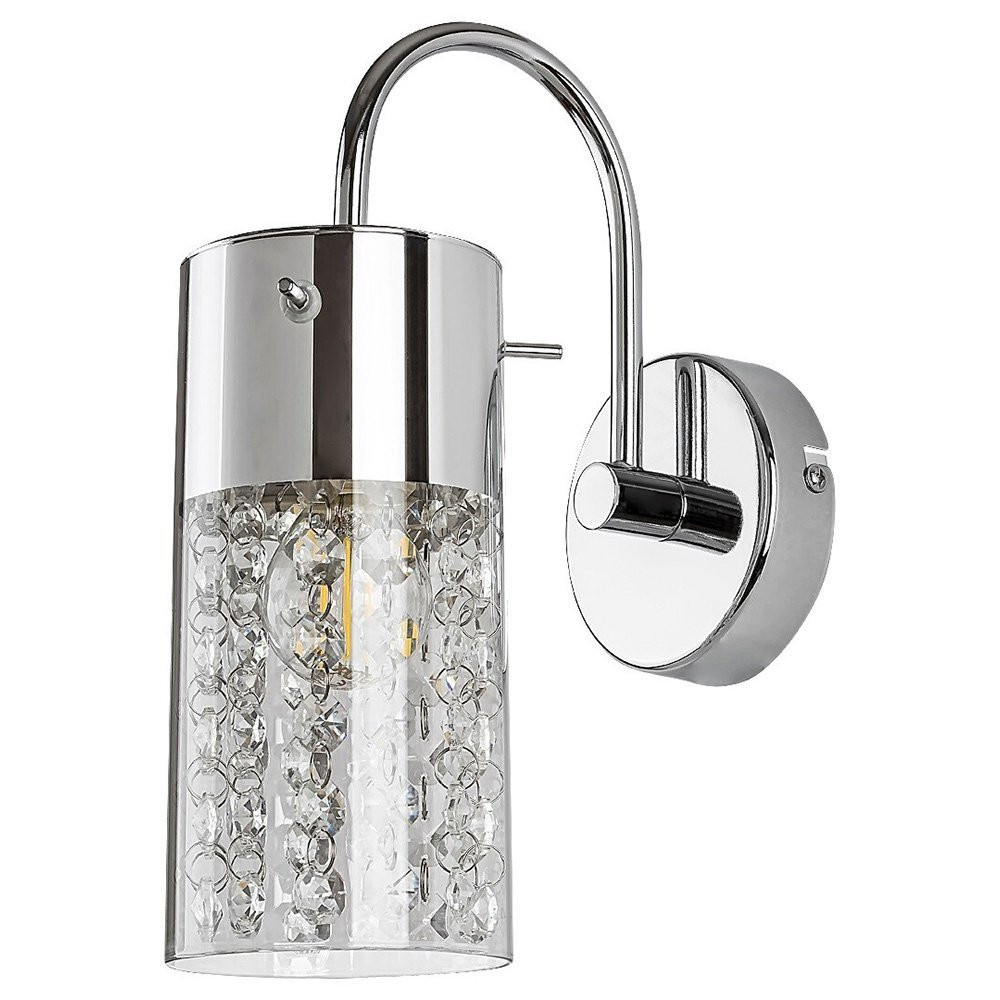 Kinkiet srebrny Niagara 1xE14x40W wym:26,5x11,5x20cm IP44 Rabalux