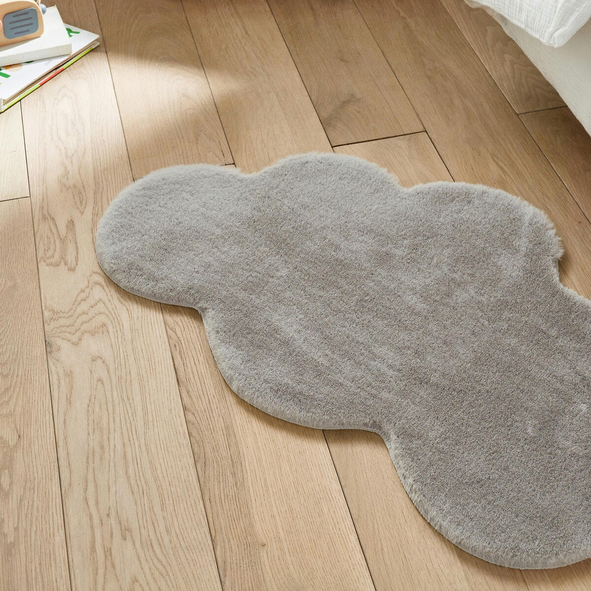 Tapis enfant nuage, tissu duveteux, Mouflette