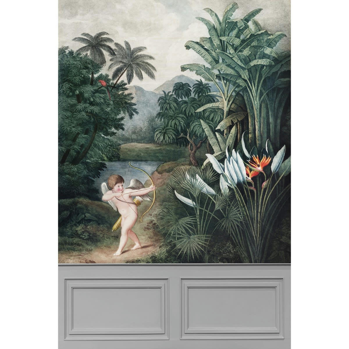 CUPIDON - Papier peint panoramique motif imprimé Multicolore 192x290cm
