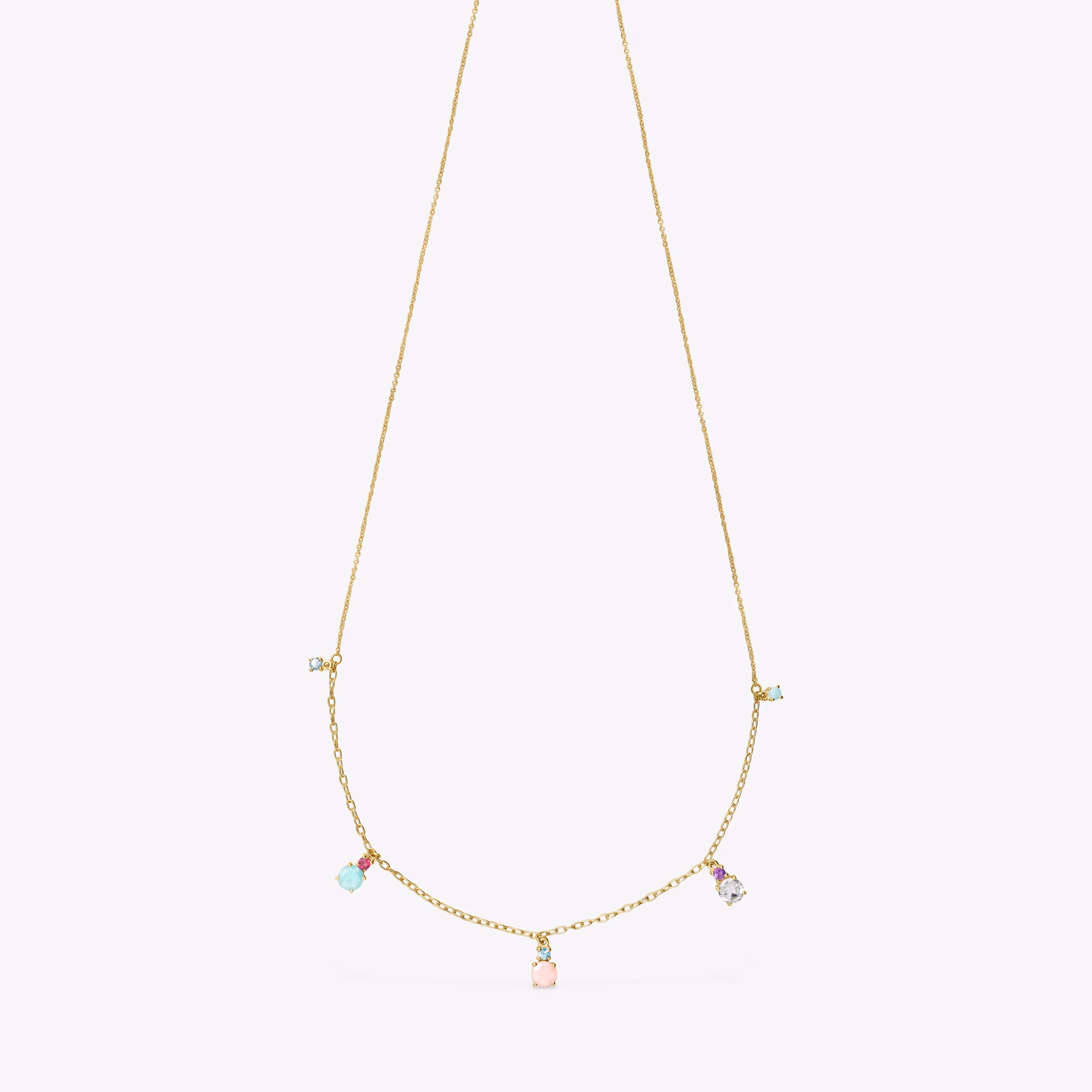 Collar de oro con gemas Mini Ivette
