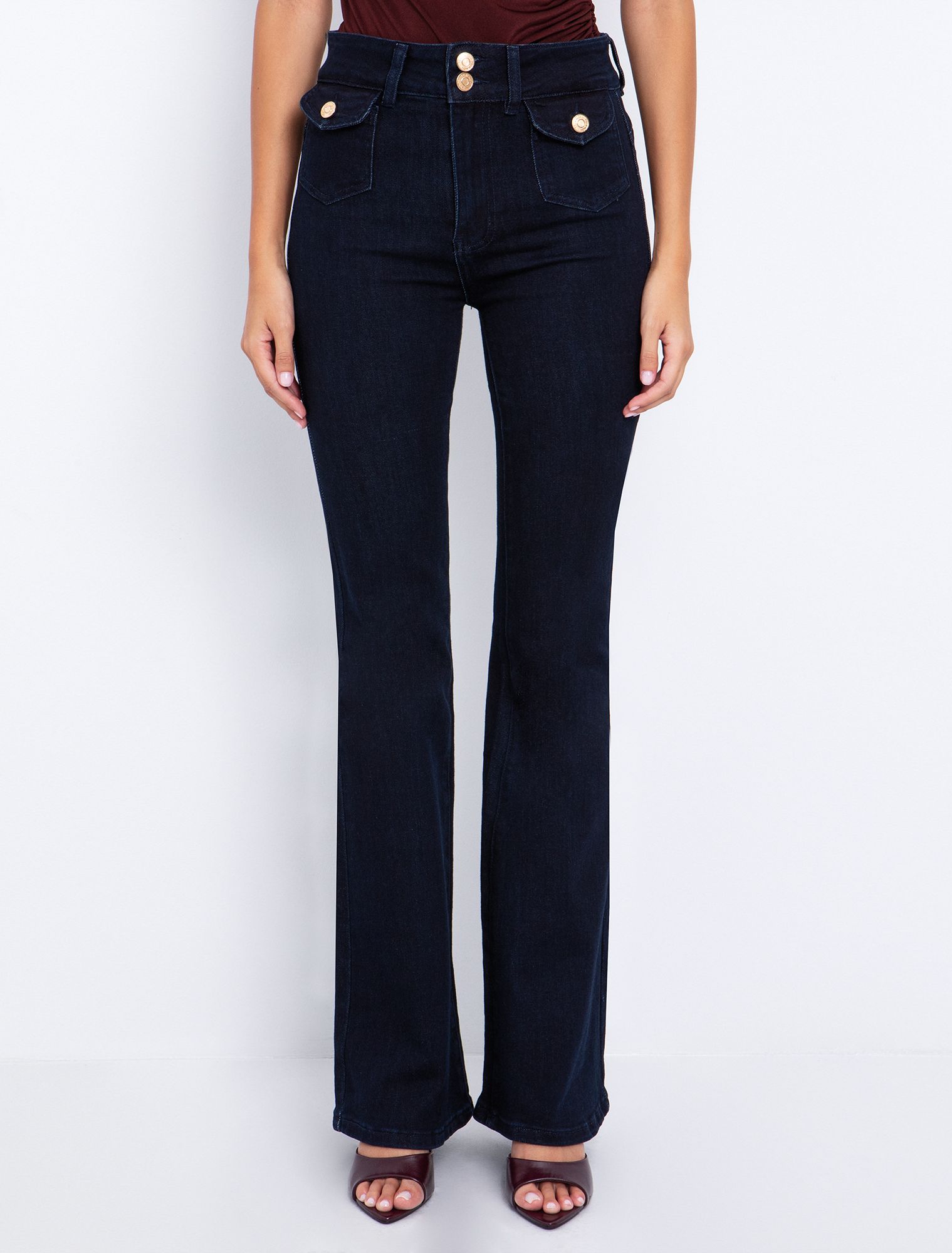 Jean με τσέπες με καπάκι