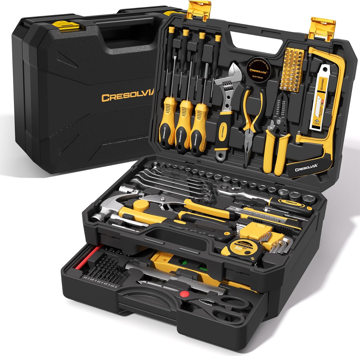 339 Piece Tool Set,Tool Kit for Home and Car,General Household Hand Tool Box for Men,Basic Tool Set for Home and Auto Repair for Homeowner, DIY, Handyman