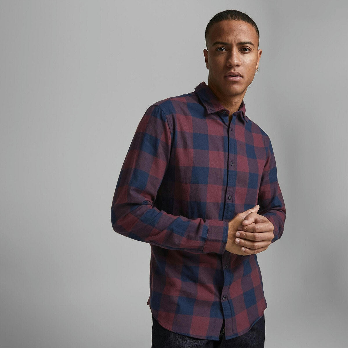 Chemise slim à carreaux Gingham Twill