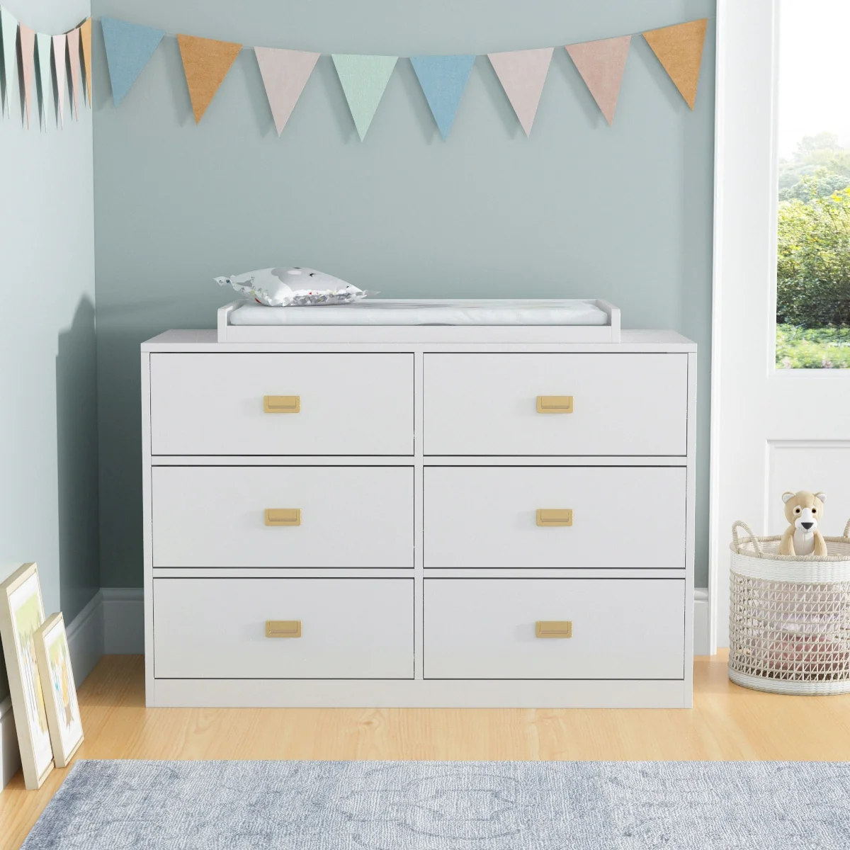 45.1W x 32.9H Timechee Changing Table Dresser