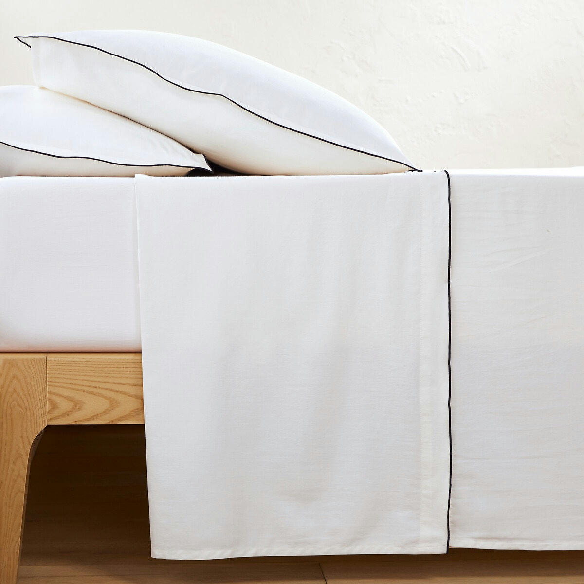 Drap plat satin de coton lavé, Victor uni