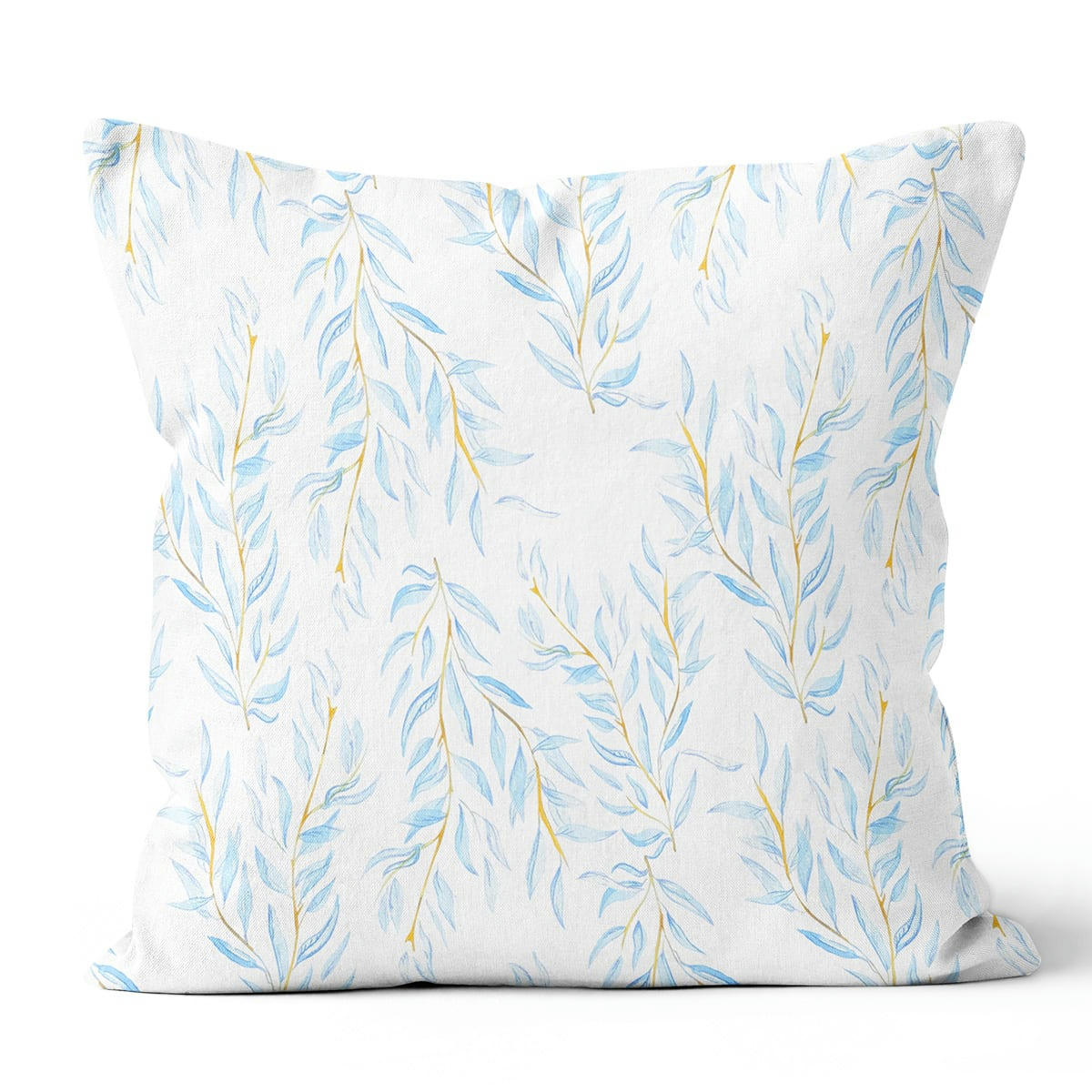 - Coussin motif polyester bleu 40x40cm