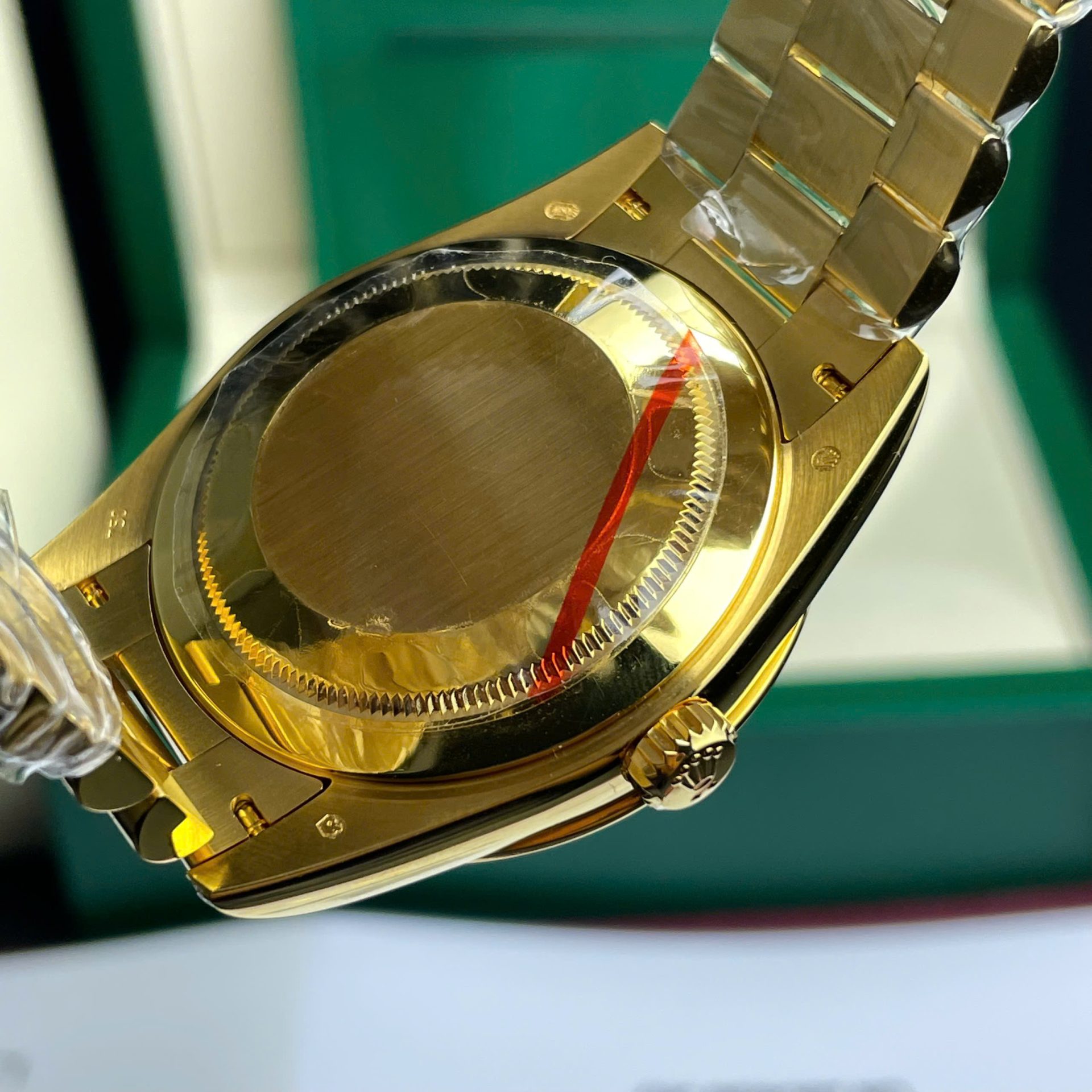 Rolex Day-Date YG Plated Diamond Green Dial 40mm Super Clone