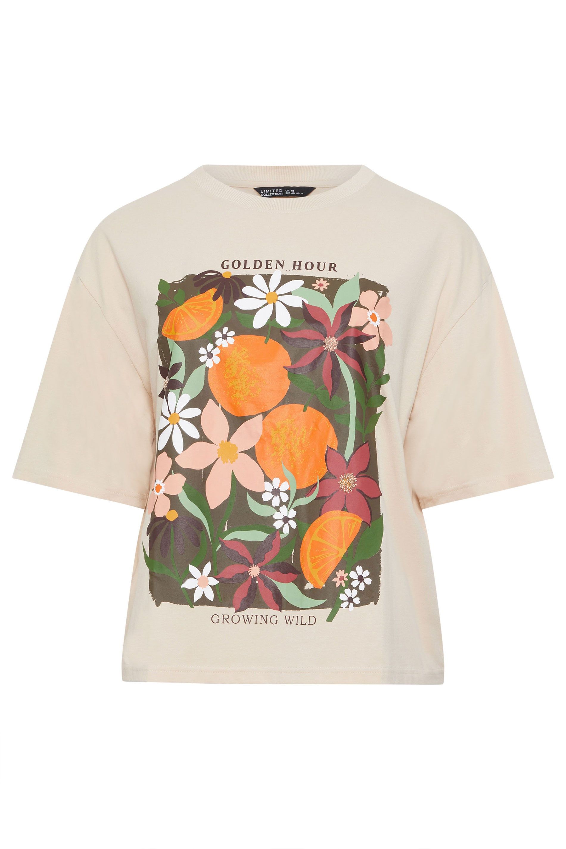 Yours Floral Beaded T-Shirt