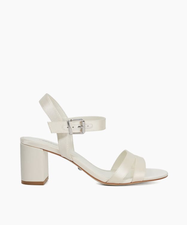 Marriagematerial Ivory - Block Wedding Heels