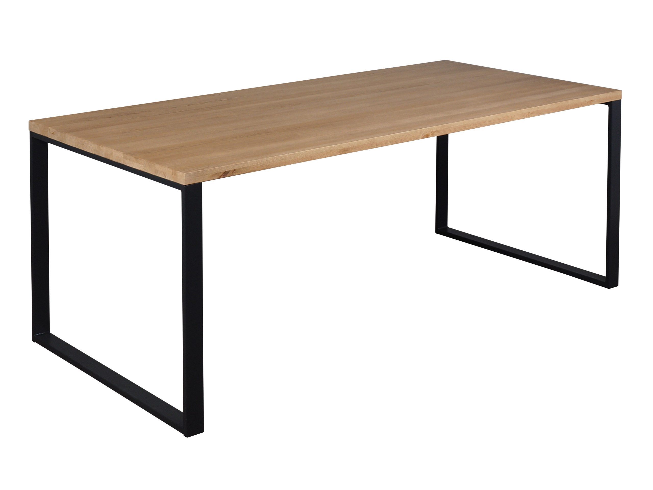 Stół 180x98 drewno z metalem HOLMES, kolor dębowy
