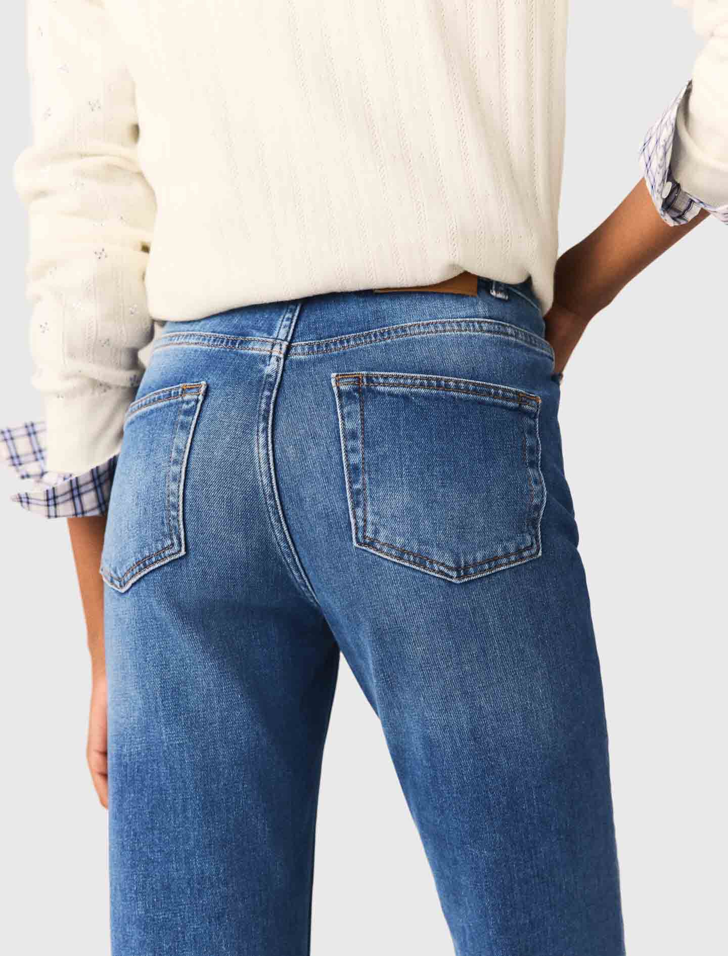 Jean denim à poches