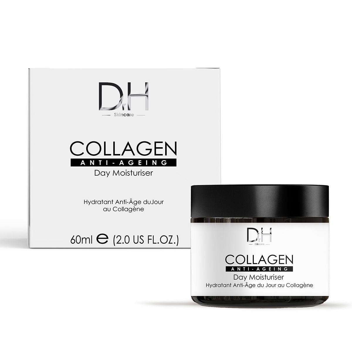 Dr H Collagen Anti-Ageing Day Moisturiser 60ml x 2 Duo Set
