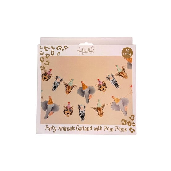 Party Animal Animal Pom Pom Garland 2m