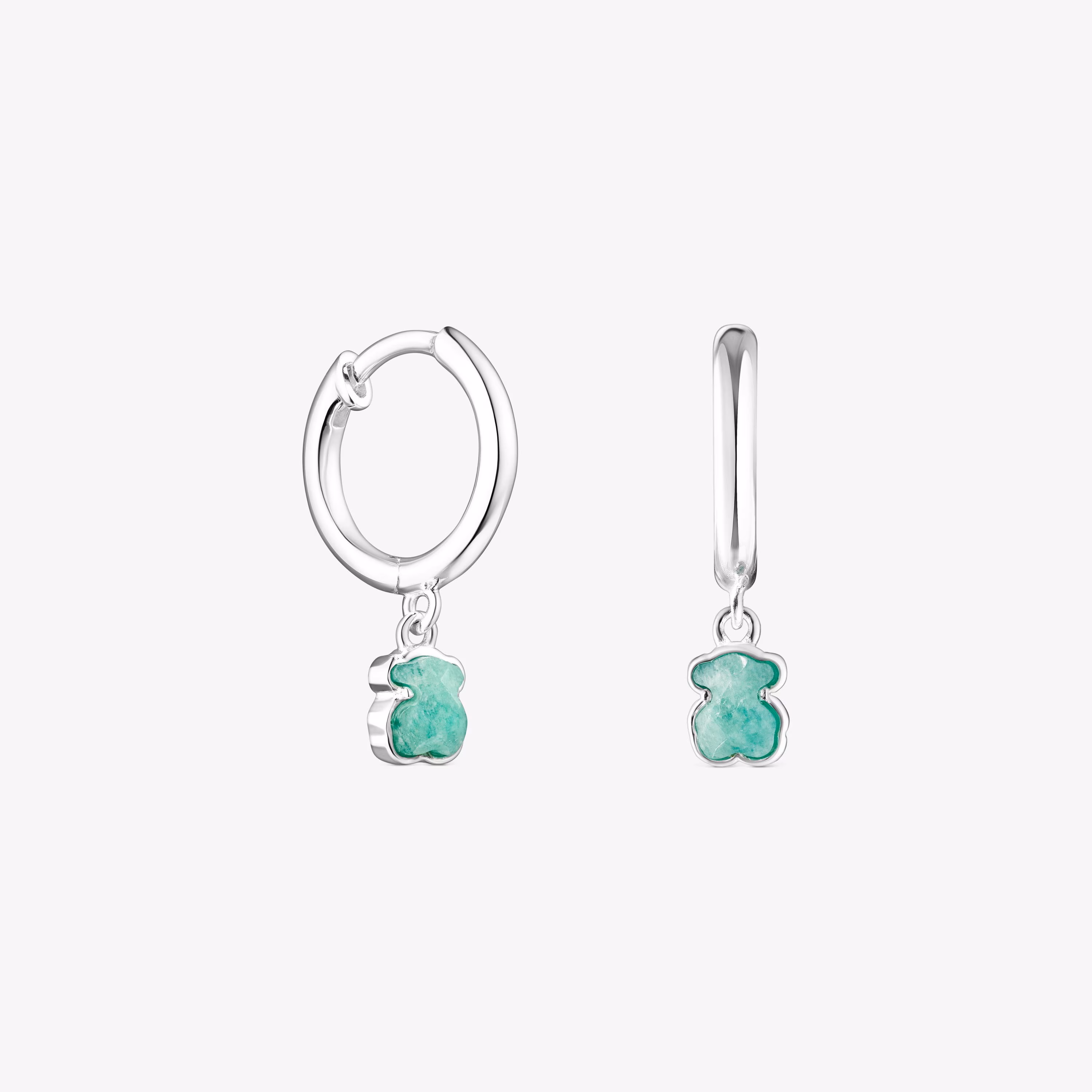 Pendientes de plata y amazonita Cool Color