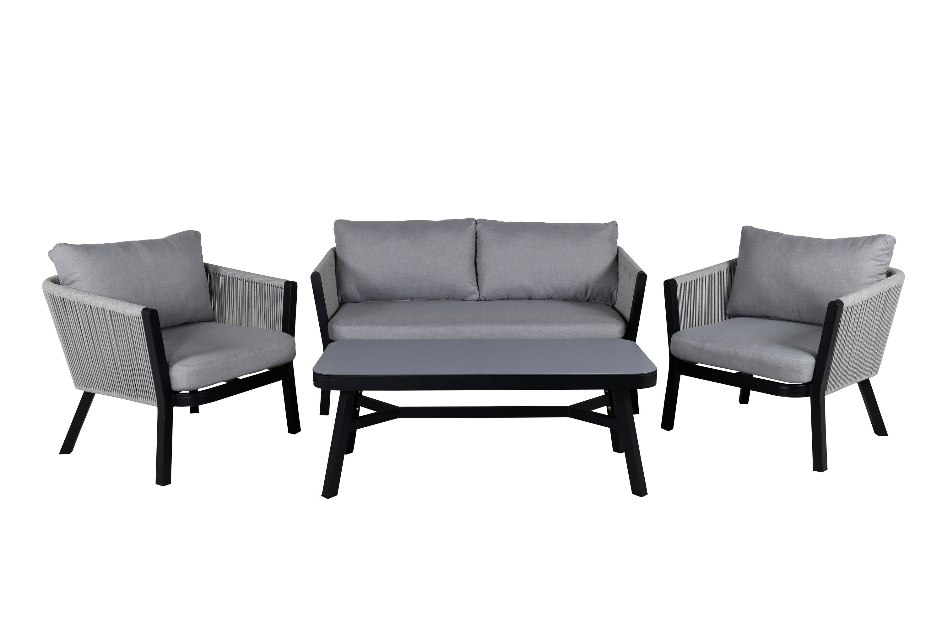 Rebellenclub Amary Loungeset - Zwart